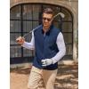 imageCOOFANDY Mens Polar Fleece Vest Lightweight Sleeveless Jacket Warm Zip up Outerwear Vests with Zipper Pockets for HikingNavy