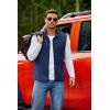imageCOOFANDY Mens Polar Fleece Vest Lightweight Sleeveless Jacket Warm Zip up Outerwear Vests with Zipper Pockets for HikingNavy