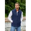imageCOOFANDY Mens Polar Fleece Vest Lightweight Sleeveless Jacket Warm Zip up Outerwear Vests with Zipper Pockets for HikingNavy