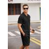 imageCOOFANDY Mens Polo Shirt and Shorts Set 2 Piece Outfits Fashion Summer Tracksuits Short Sleeve Casual Polo Suit