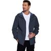 imageCOOFANDY Mens Rain Jacket Waterproof With Hood Lightweight Packable Shell Raincoat Windbreaker For Cycling Golf TravelNavy Blue