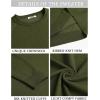 imageCOOFANDY Mens Crewneck Sweater Casual Dress Pullover Sweater Slim Fit Lightweight Long Sleeve Raglan SweatersArmy Green