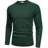 imageCOOFANDY Mens Crewneck Sweater Casual Dress Pullover Sweater Slim Fit Lightweight Long Sleeve Raglan SweatersGreen