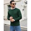 imageCOOFANDY Mens Crewneck Sweater Casual Dress Pullover Sweater Slim Fit Lightweight Long Sleeve Raglan SweatersGreen