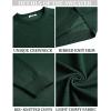 imageCOOFANDY Mens Crewneck Sweater Casual Dress Pullover Sweater Slim Fit Lightweight Long Sleeve Raglan SweatersGreen