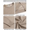 imageCOOFANDY Mens Crewneck Sweater Casual Dress Pullover Sweater Slim Fit Lightweight Long Sleeve Raglan SweatersLight Coffee