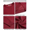 imageCOOFANDY Mens Crewneck Sweater Casual Dress Pullover Sweater Slim Fit Lightweight Long Sleeve Raglan SweatersRed