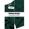 imageCOOFANDY Mens Ribbed Crewneck Sweater Long Sleeve Slim Fit Knitted Pullover SweaterGreen