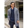 imageCOOFANDY Mens Shawl Collar Sweaters VNeck Relaxed Fit Cable Pullovers01navy Blue