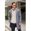 imageCOOFANDY Mens Shawl Collar Sweaters VNeck Relaxed Fit Cable PulloversApricot