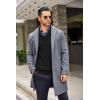 imageCOOFANDY Mens Shawl Collar Sweaters VNeck Relaxed Fit Cable PulloversBlack