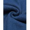 imageCOOFANDY Mens Shawl Collar Sweaters VNeck Relaxed Fit Cable PulloversBlue Gray