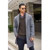 imageCOOFANDY Mens Shawl Collar Sweaters VNeck Relaxed Fit Cable PulloversBrown