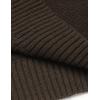 imageCOOFANDY Mens Shawl Collar Sweaters VNeck Relaxed Fit Cable PulloversBrown