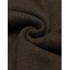 imageCOOFANDY Mens Shawl Collar Sweaters VNeck Relaxed Fit Cable PulloversBrown