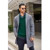 imageCOOFANDY Mens Shawl Collar Sweaters VNeck Relaxed Fit Cable PulloversDark Green