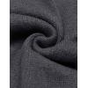 imageCOOFANDY Mens Shawl Collar Sweaters VNeck Relaxed Fit Cable PulloversGrey