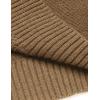 imageCOOFANDY Mens Shawl Collar Sweaters VNeck Relaxed Fit Cable PulloversKhaki