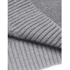 imageCOOFANDY Mens Shawl Collar Sweaters VNeck Relaxed Fit Cable PulloversLight Grey