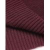 imageCOOFANDY Mens Shawl Collar Sweaters VNeck Relaxed Fit Cable PulloversWine Red