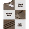 imageCOOFANDY Mens Sleeveless Sweater Vest Lightweight VNeck Cotton Vest PulloverBrown