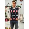 imageCOOFANDY Mens Sleeveless Sweater Vest Lightweight VNeck Cotton Vest PulloverColorful Christmas Tree