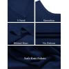 imageCOOFANDY Mens Sleeveless Sweater Vest Lightweight VNeck Cotton Vest PulloverDenim Blue