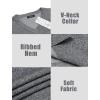 imageCOOFANDY Mens Sleeveless Sweater Vest Lightweight VNeck Cotton Vest PulloverGray