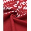 imageCOOFANDY Mens Sleeveless Sweater Vest Lightweight VNeck Cotton Vest PulloverRed and White Snowflakes