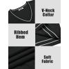 imageCOOFANDY Mens Sleeveless Sweater Vest Lightweight VNeck Cotton Vest PulloverStripes White