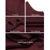 imageCOOFANDY Mens Sleeveless Sweater Vest Lightweight VNeck Cotton Vest PulloverWine Red