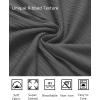 imageCOOFANDY Athletic Fit Dress Shirts for Men Ribbed Knit Textured Button Down ShirtsDark Grey