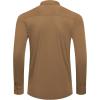 imageCOOFANDY Athletic Fit Dress Shirts for Men Ribbed Knit Textured Button Down ShirtsLight Brown