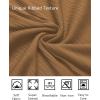 imageCOOFANDY Athletic Fit Dress Shirts for Men Ribbed Knit Textured Button Down ShirtsLight Brown