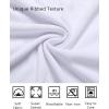 imageCOOFANDY Athletic Fit Dress Shirts for Men Ribbed Knit Textured Button Down ShirtsWhite