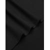 imageCOOFANDY Long Hooded Cardigan Ruffle Shawl Collar Open Front Lightweight Drape Cape Overcoat with PocketsBlack Printed