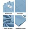 imageCOOFANDY Men Casual Blazer Sport Coats Slim Fit Lightweight Business Two Button Suit JacketsLight Blue
