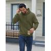imageCOOFANDY Men Cotton Fleece Hooded Sweatshirt Casual Long Sleeve Hoodies Pullover Fashion Drawstring Hoodie with Kanga PocketArmy Green