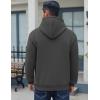 imageCOOFANDY Men Cotton Fleece Hooded Sweatshirt Casual Long Sleeve Hoodies Pullover Fashion Drawstring Hoodie with Kanga PocketDark Gray