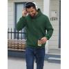imageCOOFANDY Men Cotton Fleece Hooded Sweatshirt Casual Long Sleeve Hoodies Pullover Fashion Drawstring Hoodie with Kanga PocketLake Green