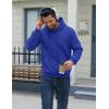 imageCOOFANDY Men Cotton Fleece Hooded Sweatshirt Casual Long Sleeve Hoodies Pullover Fashion Drawstring Hoodie with Kanga PocketRoyal Blue