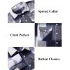 imageCOOFANDY Men Flannel Shirt Casual Button Down Shirt Jacket Long Sleeve Plaid Shirts with PocketsNavy Blue
