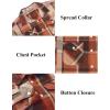 imageCOOFANDY Men Flannel Shirt Casual Button Down Shirt Jacket Long Sleeve Plaid Shirts with PocketsOrange
