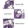 imageCOOFANDY Men Flannel Shirt Casual Button Down Shirt Jacket Long Sleeve Plaid Shirts with PocketsPurple