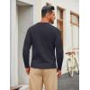 imageCOOFANDY Mens Cable Knit Sweater Casual Long Leeve Crewneck Pullover Sweaters Twist Textured Fisherman SweaterNavy Blue