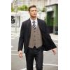imageCOOFANDY Mens Casual Business Vests Lightweight Waistcoat Slim Fit Suit VestBrown Plaid