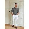 imageCOOFANDY Mens Casual Button Down Shirt Long Sleeve Untucked Shirt Stretch Denim Dress Shirt with PocketsDark Gray