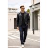 imageCOOFANDY Mens Crewneck Sweater Dress Long Sleeve Pullover Sweater Knit Lightweight SweatersBlack