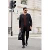 imageCOOFANDY Mens Crewneck Sweater Dress Long Sleeve Pullover Sweater Knit Lightweight SweatersBrown