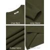 imageCOOFANDY Mens Crewneck Sweater Dress Long Sleeve Pullover Sweater Knit Lightweight SweatersDark Green